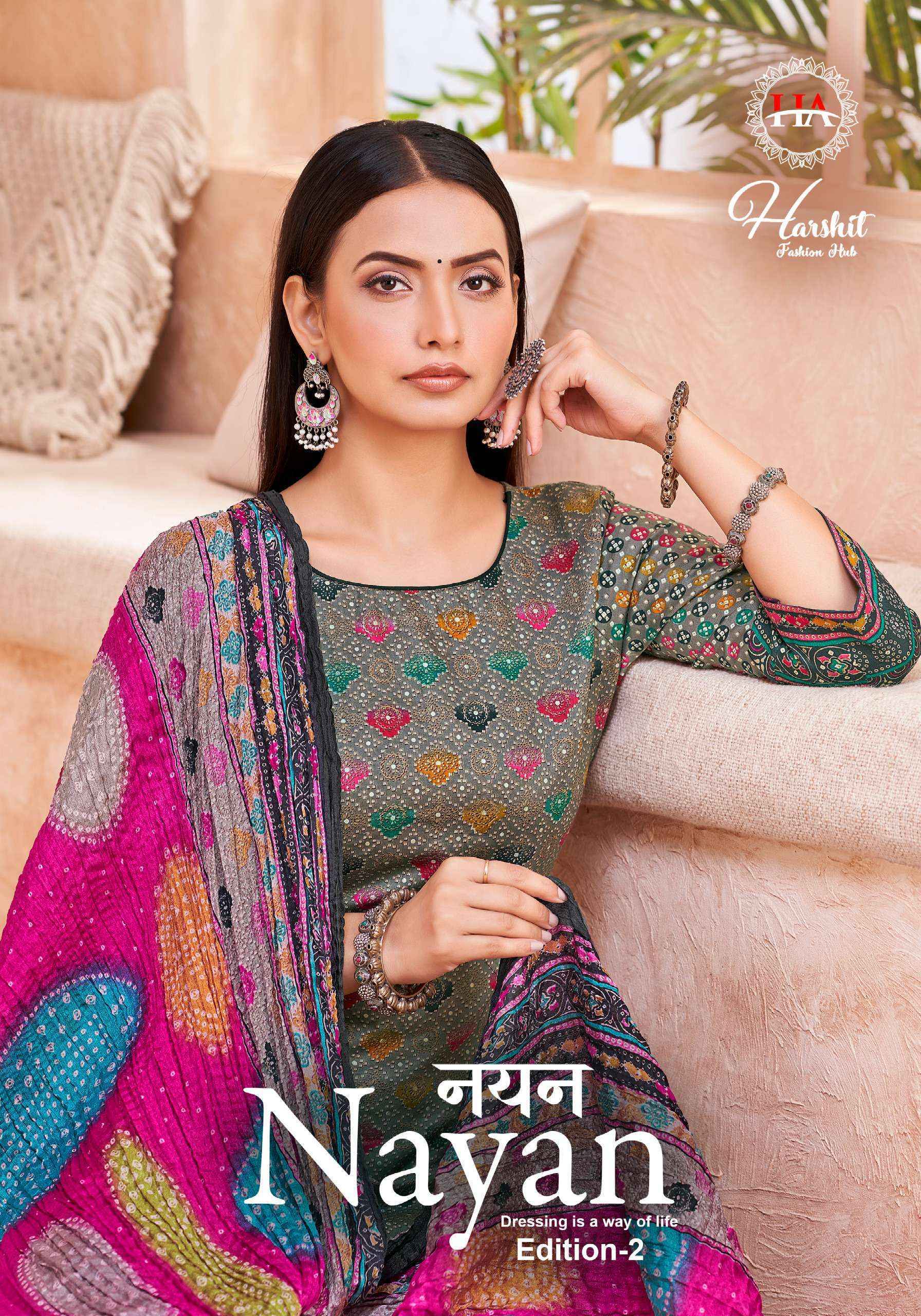 Harshit Fashion Hub Nayan Edition-2 Jam Cotton Dress Material (8 pcs Catalogue)