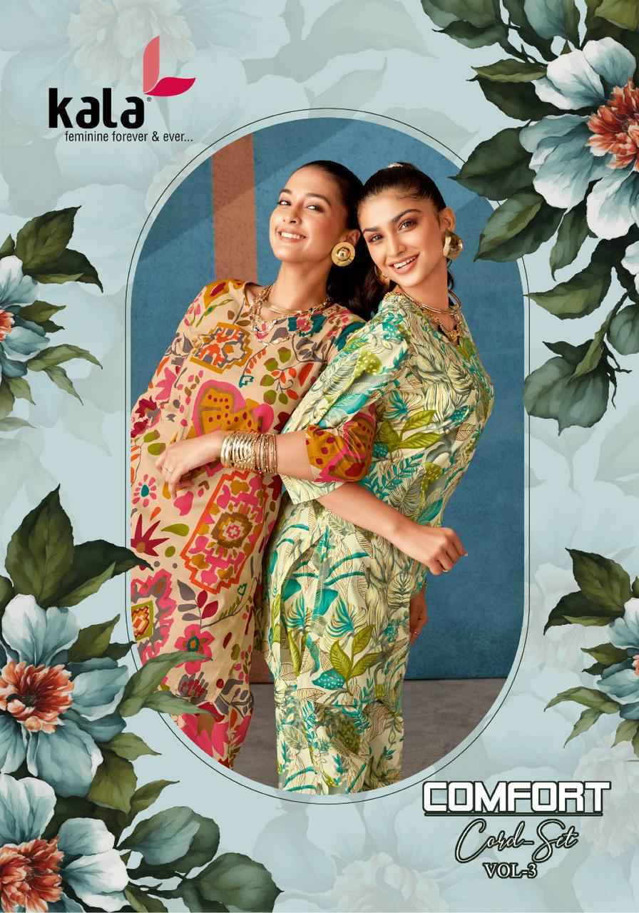 Kala Comfort Vol-3 Cotton Co Ord Set (12 pcs Catalogue)