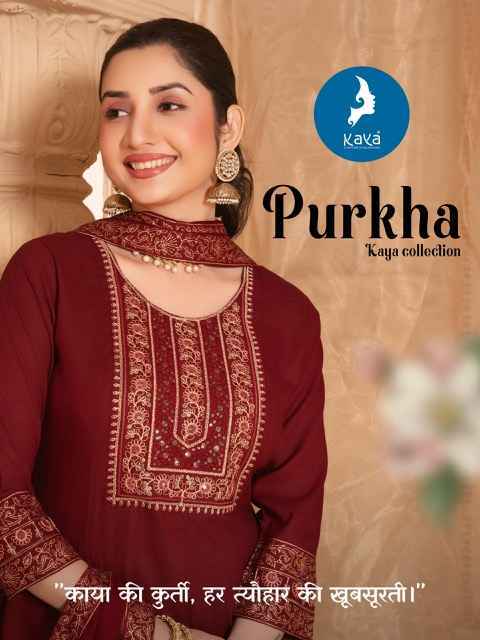 Kaya Purkha Rayon Readymade Suit (6 pcs Catalogue)