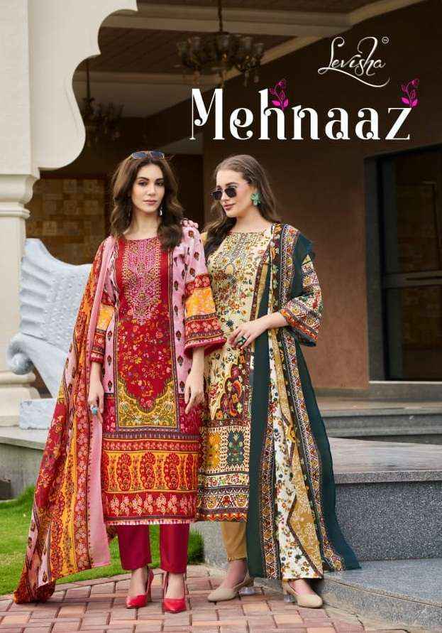 Levisha Mehnaaz Cotton Dress Material (8 pcs Catalogue)