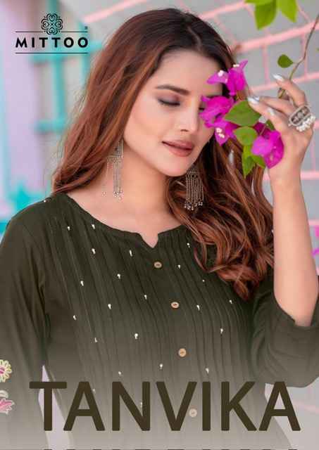Mittoo Tanvika Rayon Kurti With Bottom (5 pcs Catalogue)