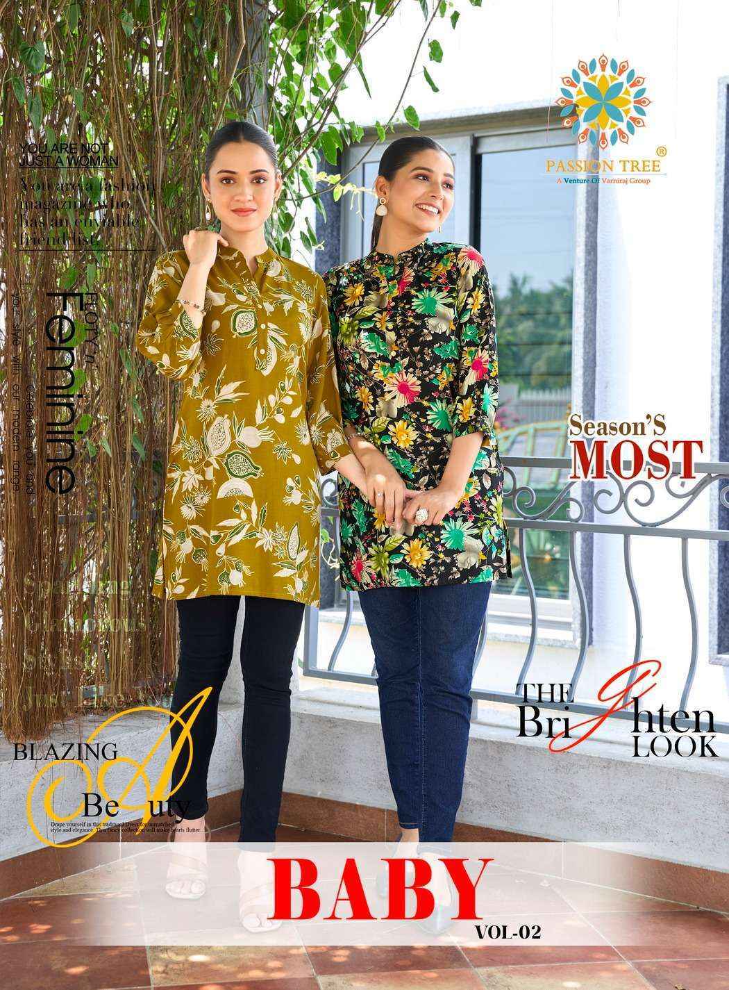 Passion Tree Baby Vol-2 Rayon Top (12 pcs Catalogue)
