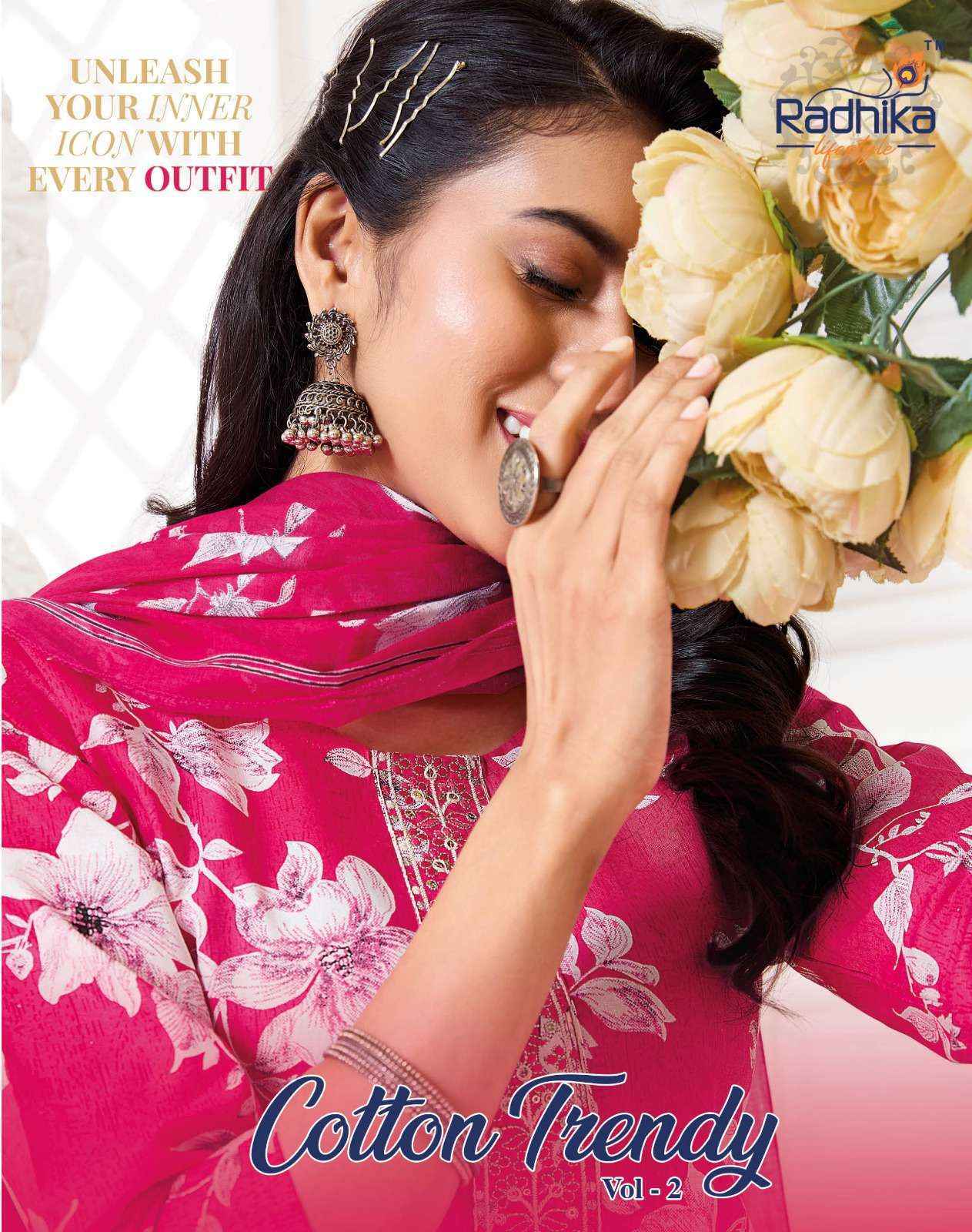 Radhika Lifestyle Cotton Trendy Vol-2 Cotton Readymade Suit (8 pcs Catalogue)