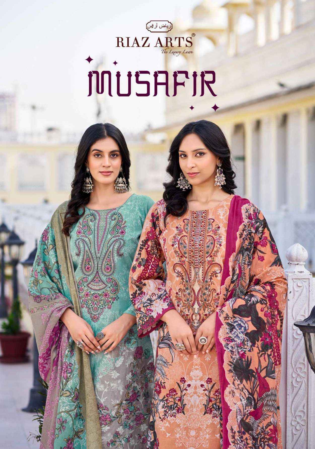 Riaz Arts Musafir Vol-26 Lawn Cotton Dress Material (8 pcs Catalogue)