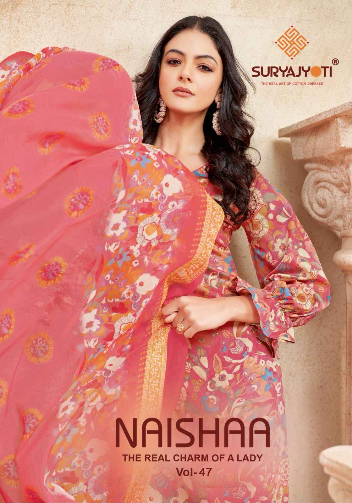 Suryajyoti Naishaa Vol-47 Jam Satin Dress Material (10 pcs Catalogue)