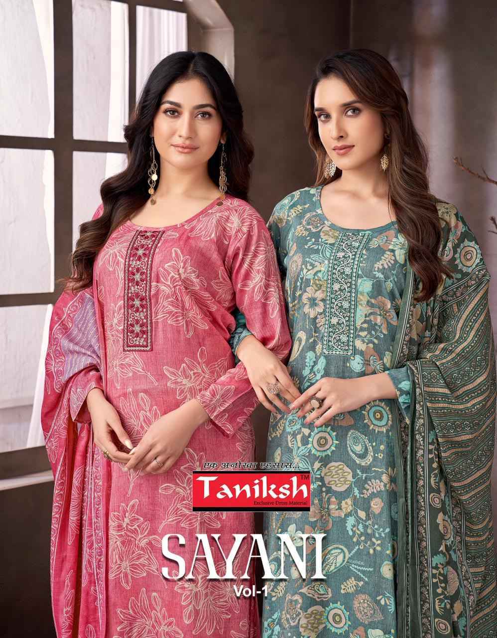 Taniksh Sayani Vol-1 Viscouse Readymade Suit (8 pcs Catalogue)