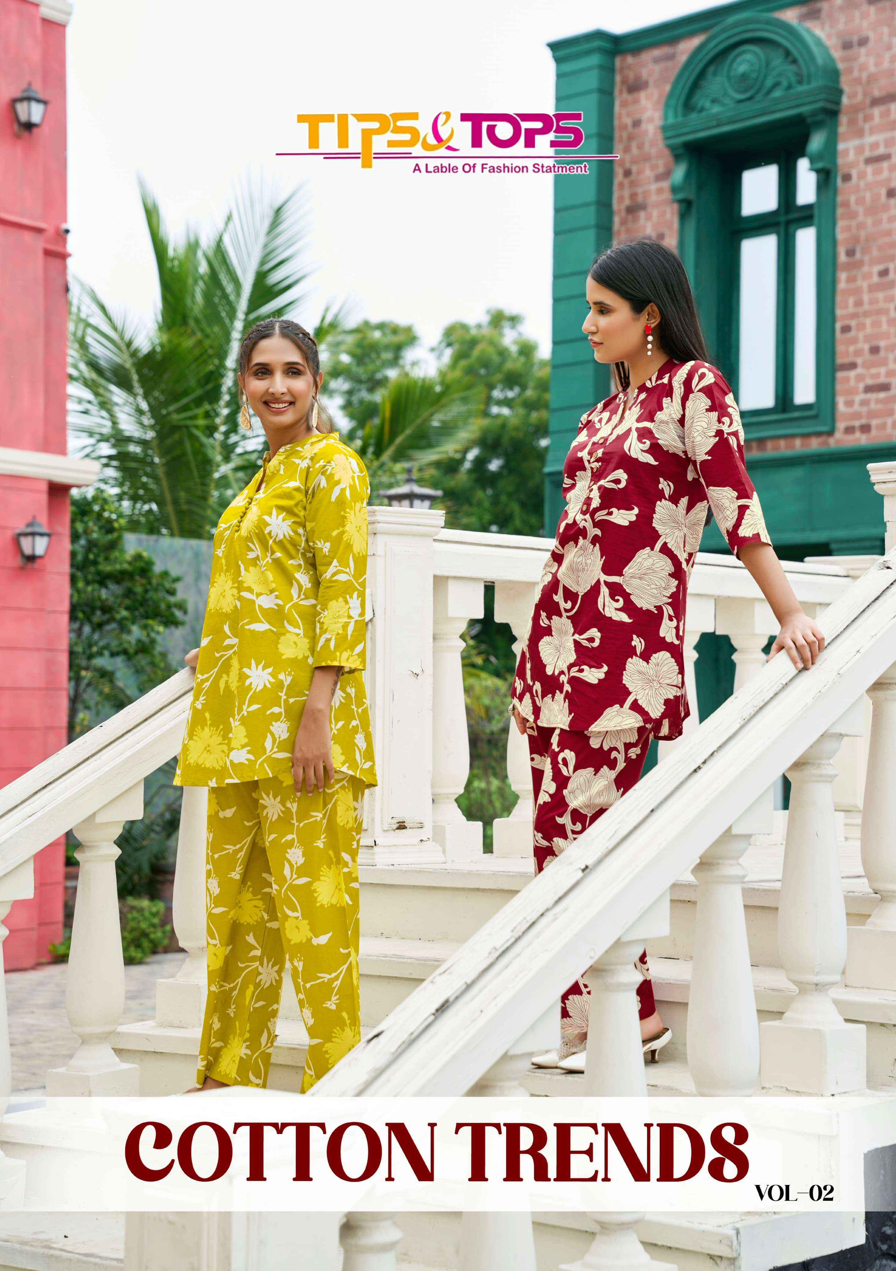 Tips & Tops Cotton Trends Vol-2 Cotton Co ord set (6 pcs Catalogue)