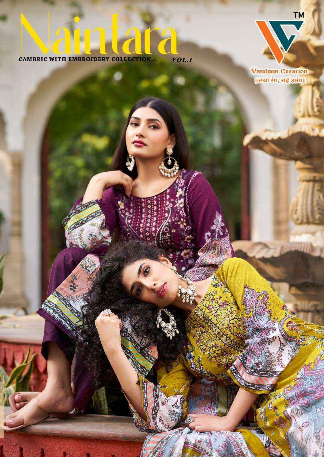 Vandana Creation Naintara Vol-1 Cotton Dress Material (8 pcs Catalogue)