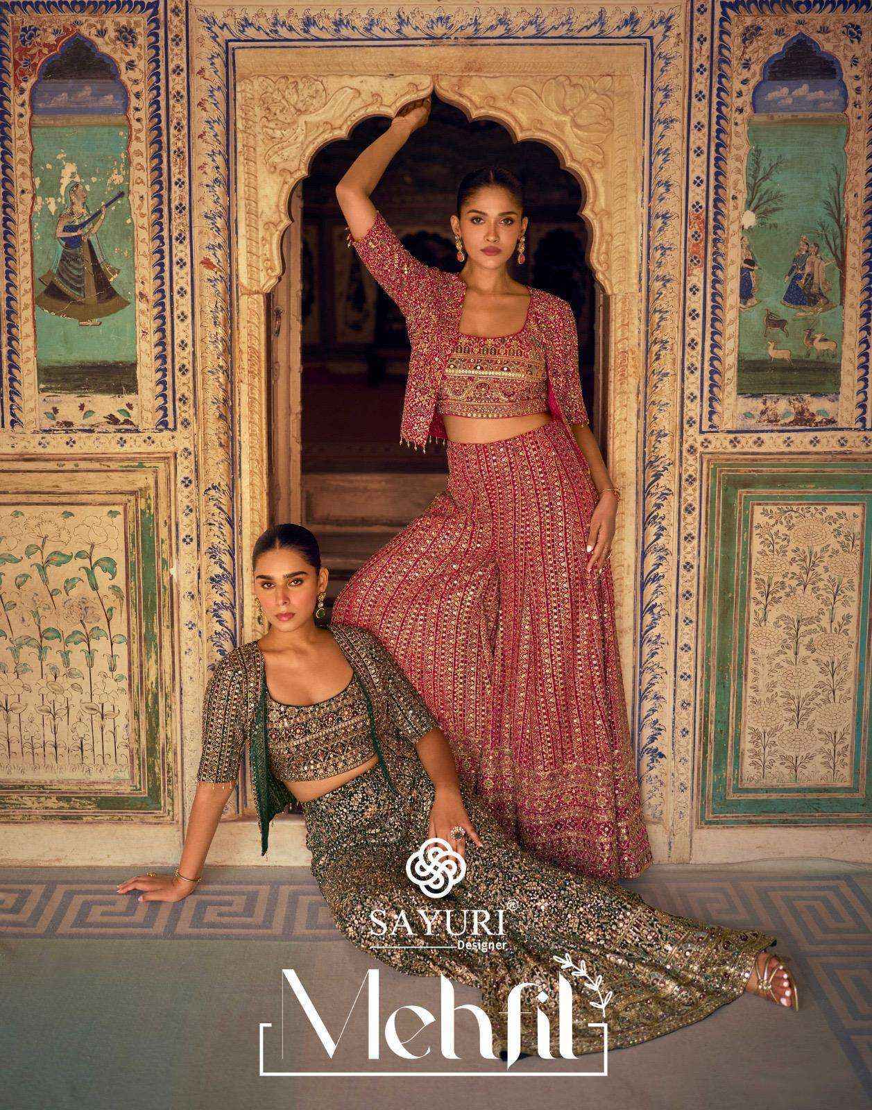 sayuri designer dress Sayuri Designer Vasansi Gold Readymade Georgette Dress Best Readymade Dress Wholesaler