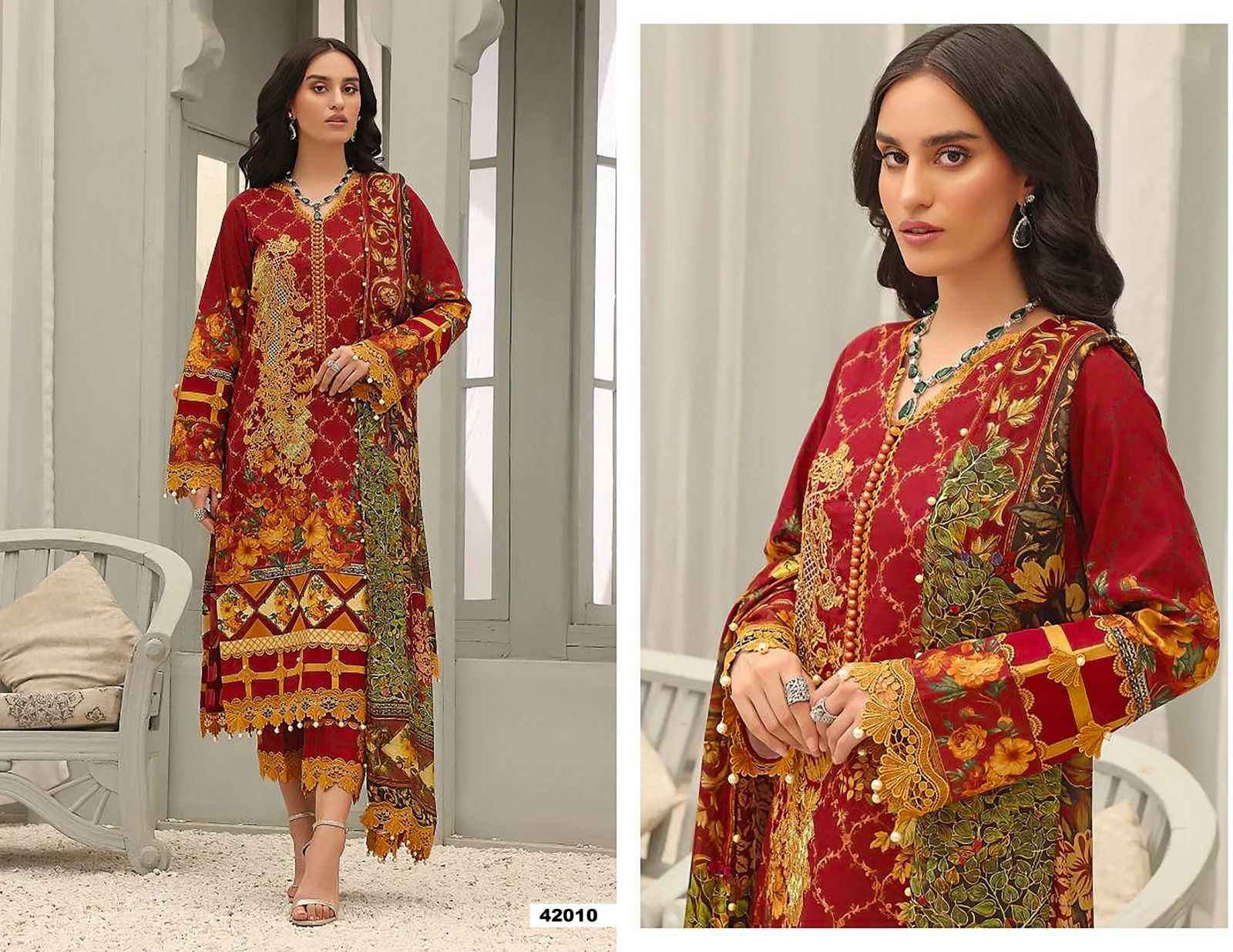 Apana Cotton Razia Sultan Vol 42 Cotton Dress Material 10 pcs Catalogue
