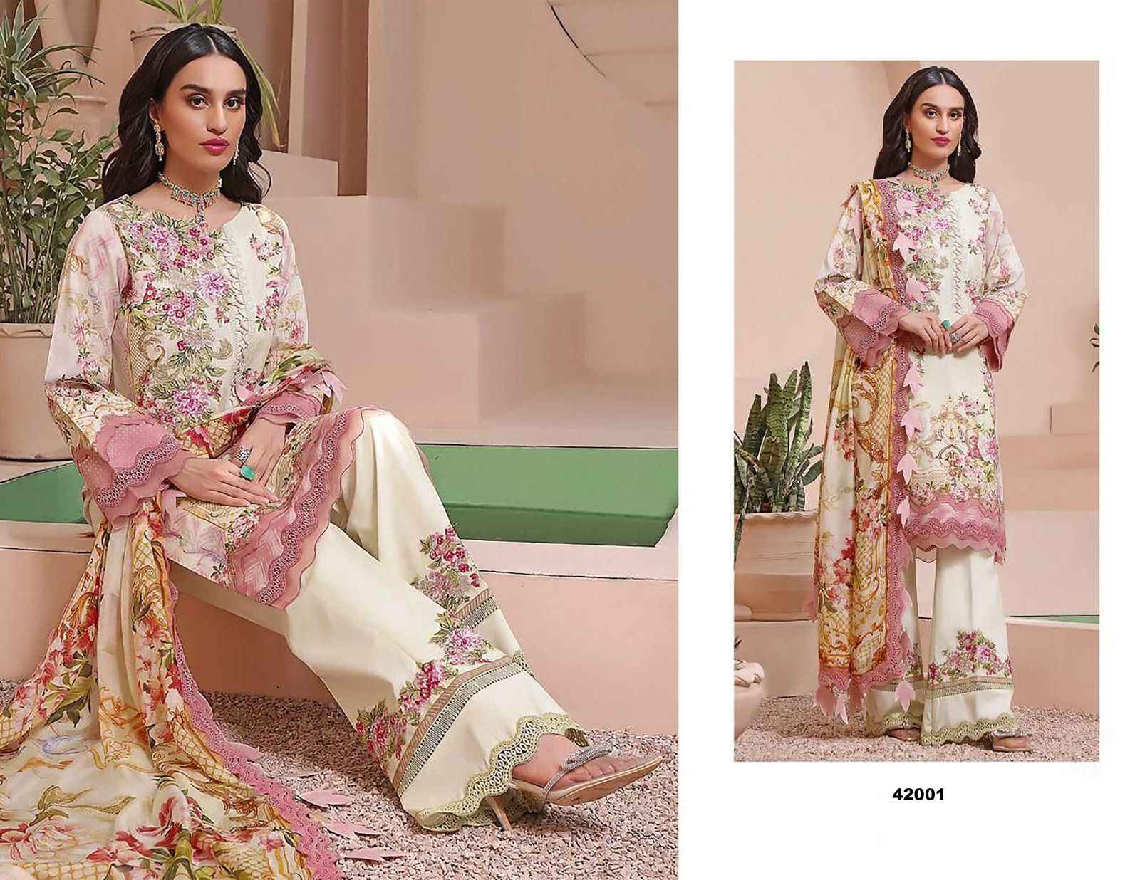 Apana Cotton Razia Sultan Vol 42 Cotton Dress Material 10 pcs Catalogue