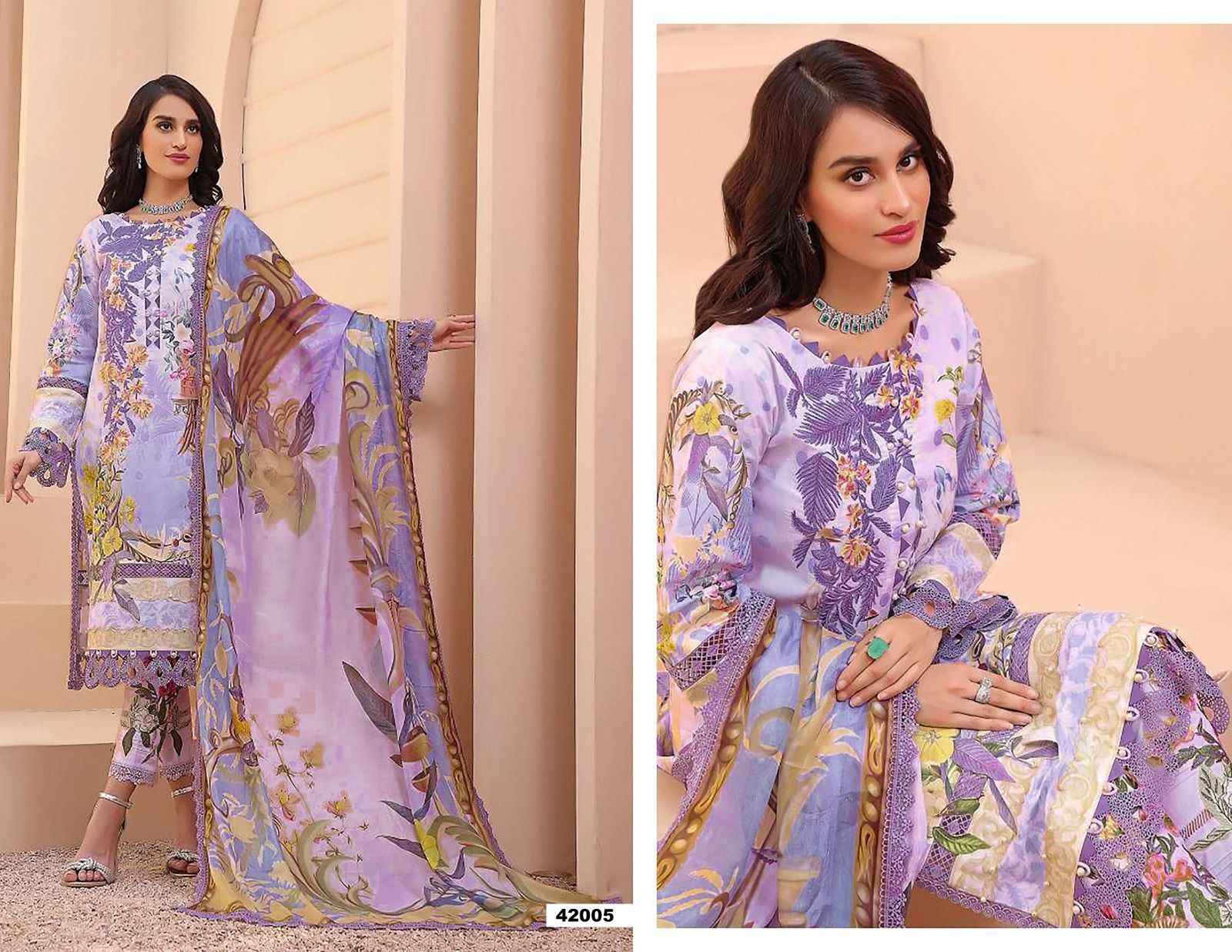 Apana Cotton Razia Sultan Vol 42 Cotton Dress Material 10 pcs Catalogue