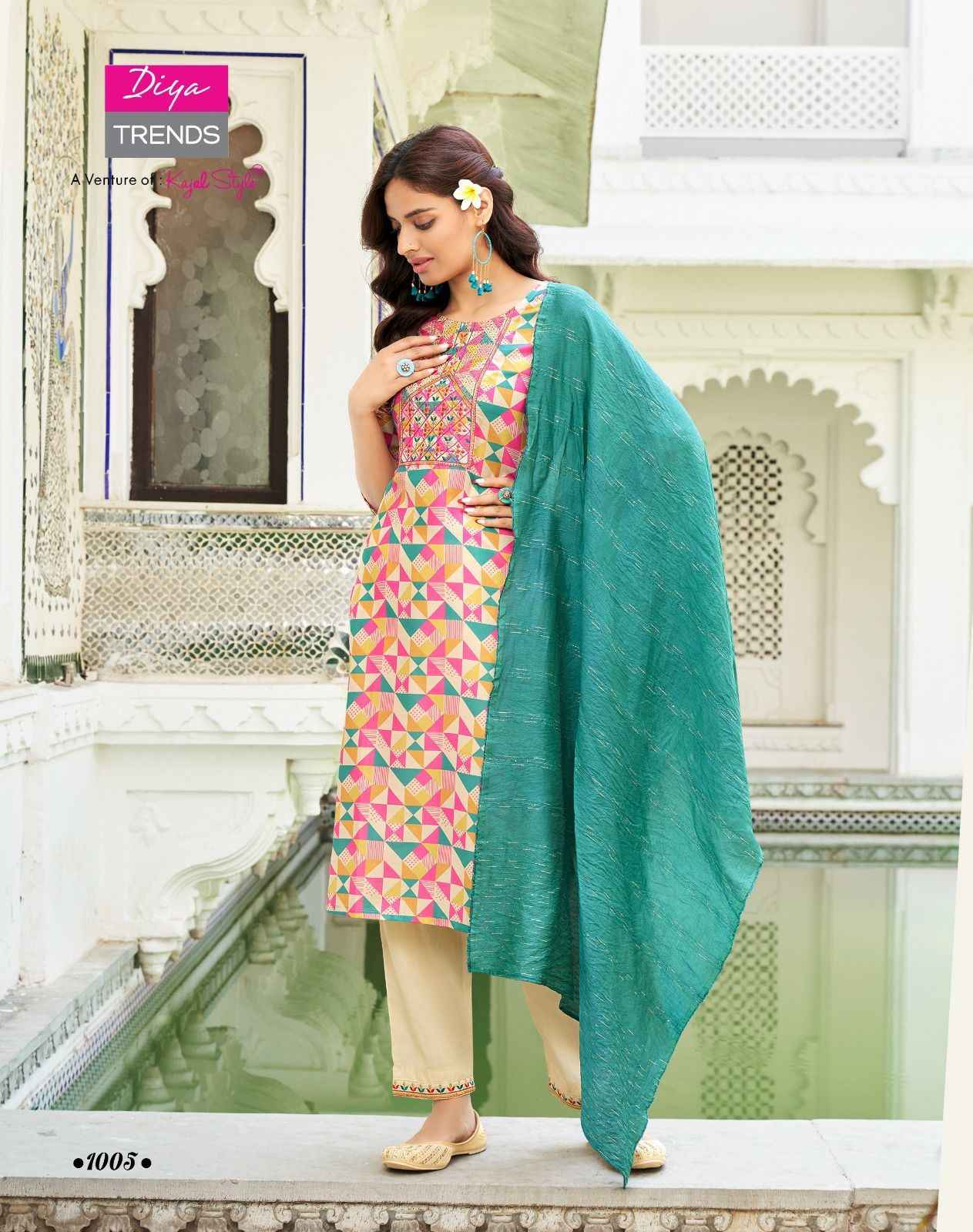 Diya Trends Sawariya Vol 1 Muslin Kurti Combo 8 pcs Catalogue