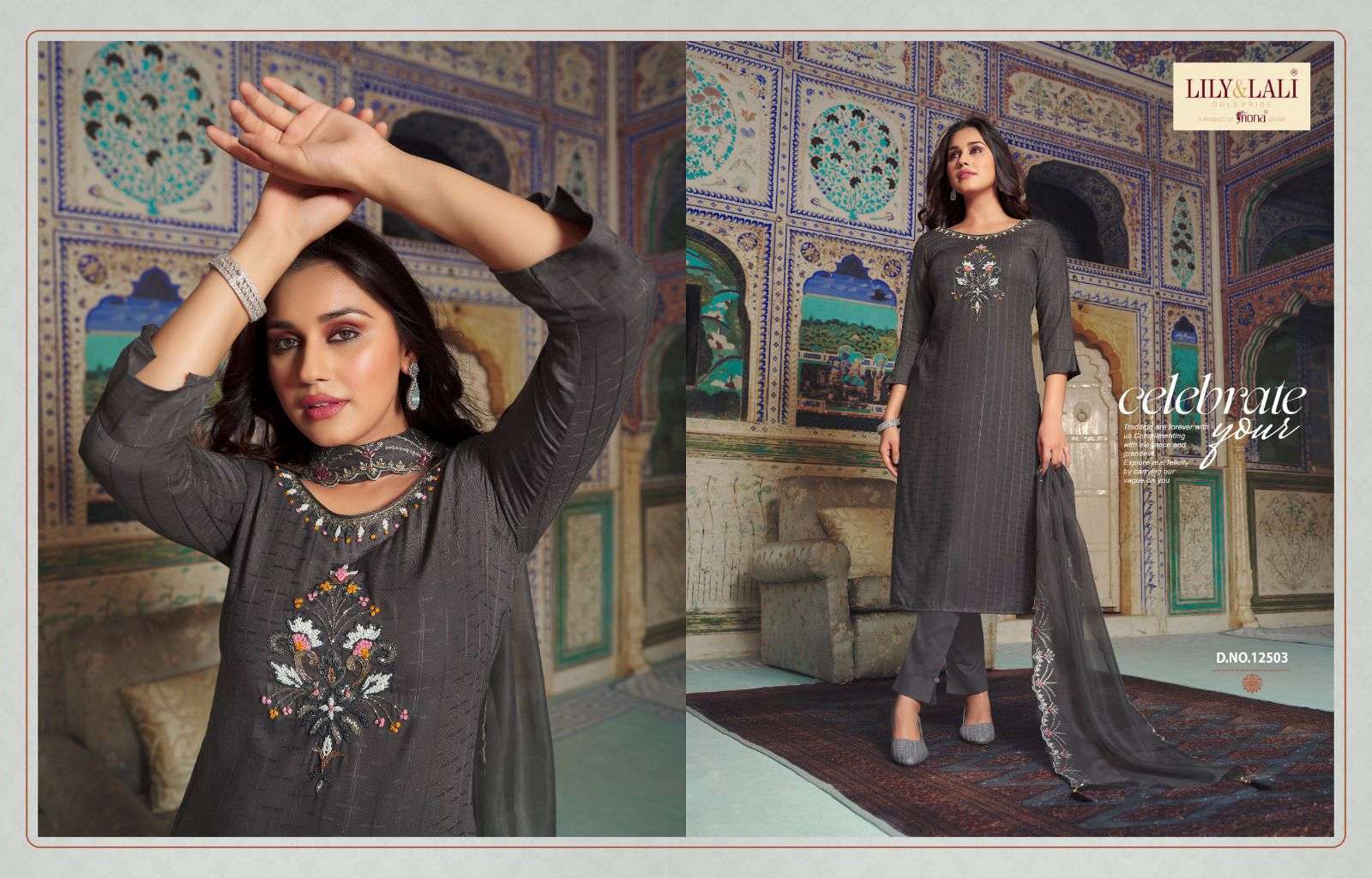 Lily Lali Metro Fusion Readymade Viscose Dress Wholesale Dress