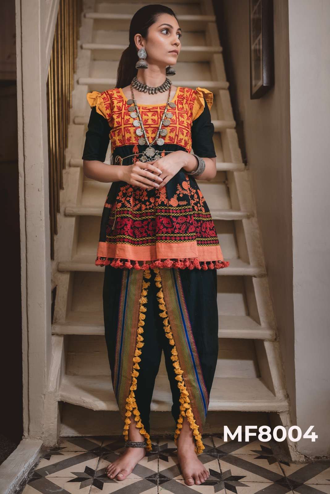 MESMORA KATH PUTALI COLOURFUL EMBROIDERED NAVRATRI WEAR COLLECTION