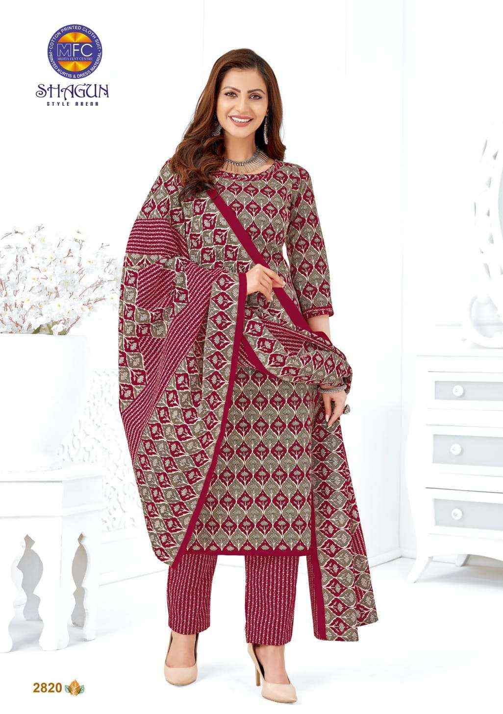 MFC Shagun Vol 28 Cotton Dress Material 20 pcs Catalogue
