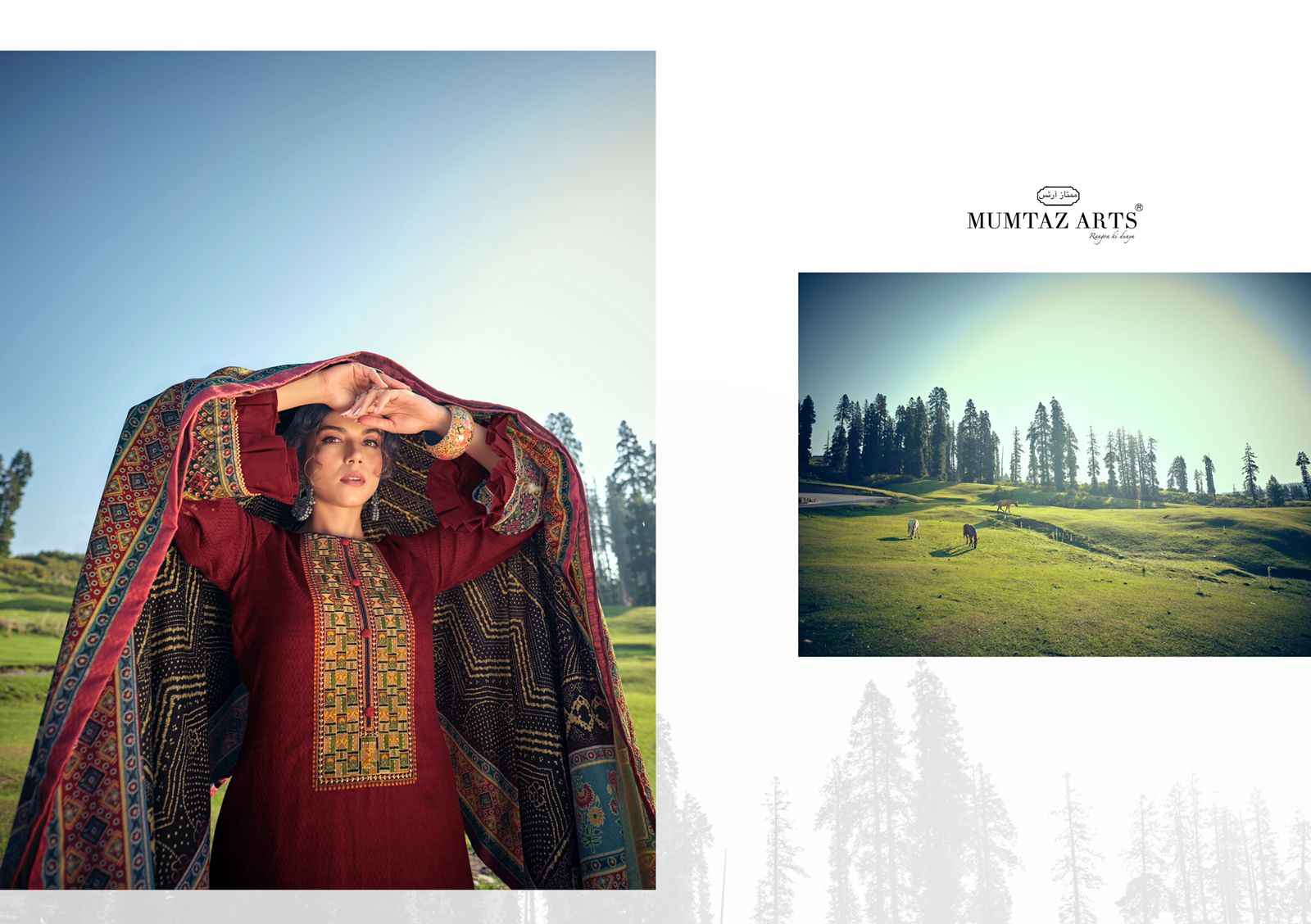 Mmtaz Arts Rango Ki Duniya Shahtoosh Lawn Cotton Dress Material 7 pcs Catalogue