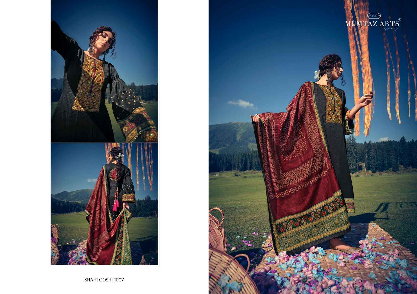 Mmtaz Arts Rango Ki Duniya Shahtoosh Lawn Cotton Dress Material Wholesale Suits Online