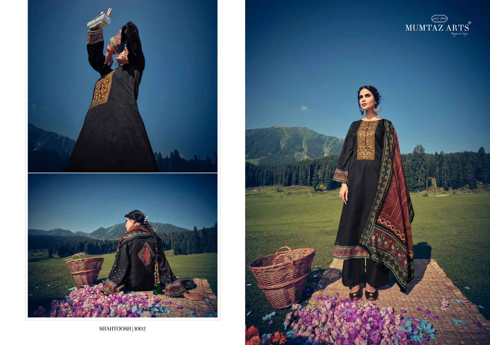 Mmtaz Arts Rango Ki Duniya Shahtoosh Lawn Cotton Dress Material 7 pcs Catalogue