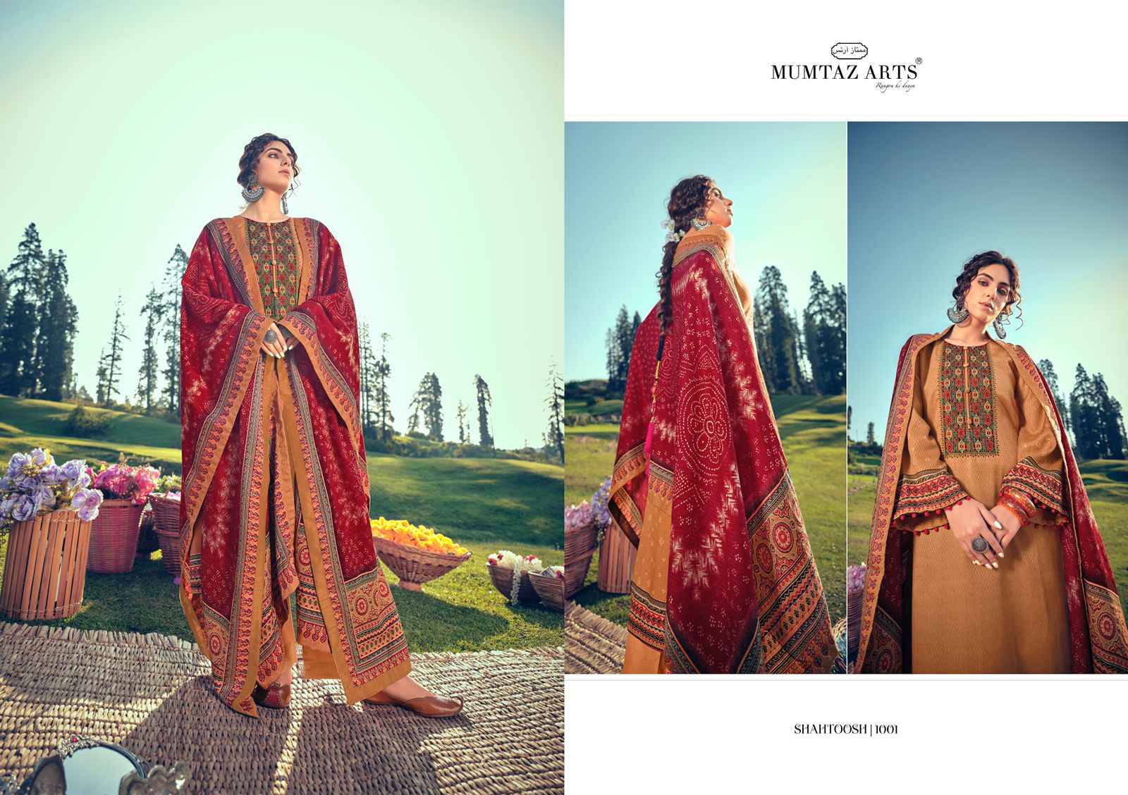Mmtaz Arts Rango Ki Duniya Shahtoosh Lawn Cotton Dress Material 7 pcs Catalogue