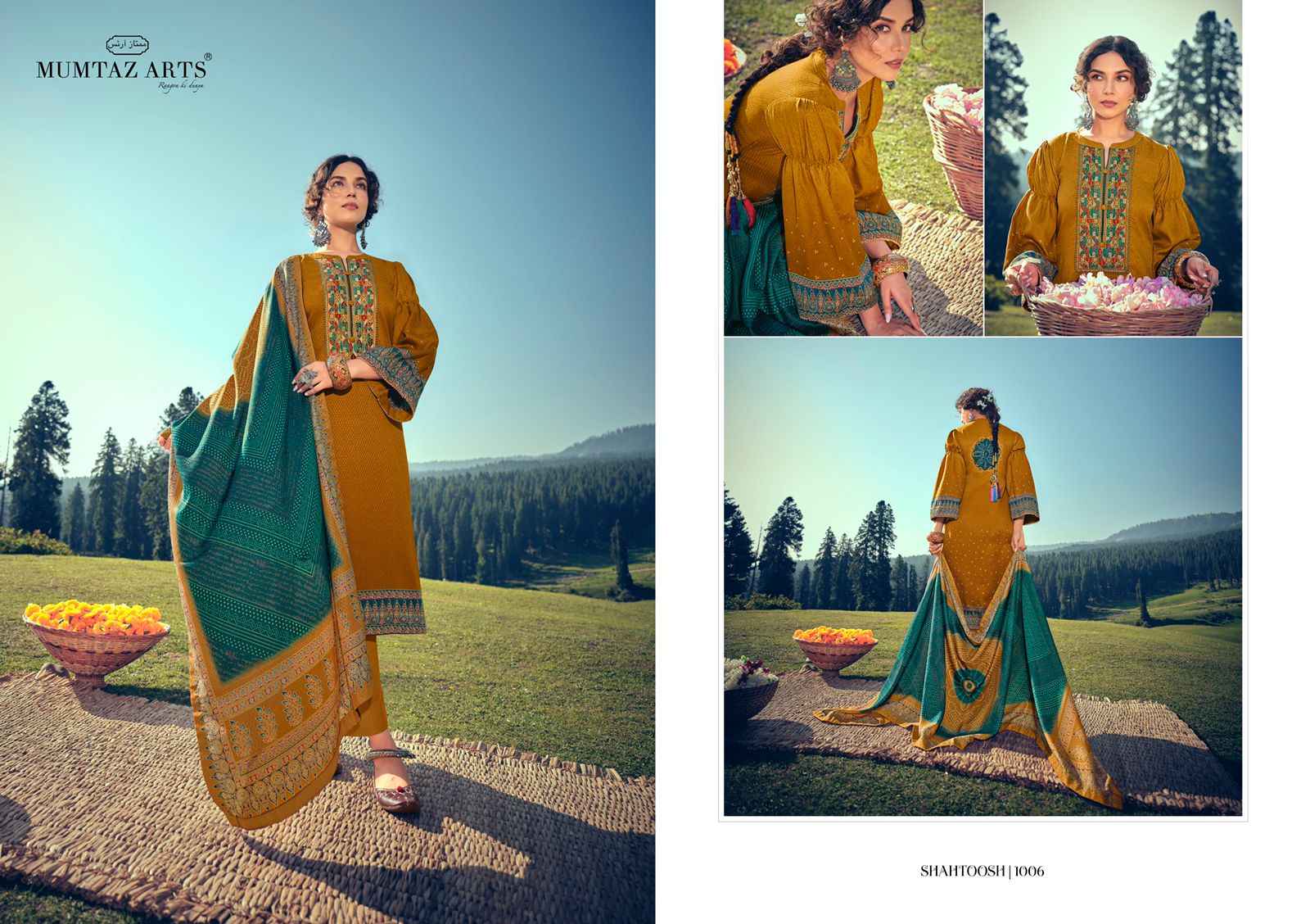Mmtaz Arts Rango Ki Duniya Shahtoosh Lawn Cotton Dress Material 7 pcs Catalogue