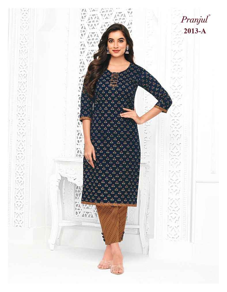 Pranjul Pihu Vol 20 Cotton Kurti With Pant 30 pcs Catalogue