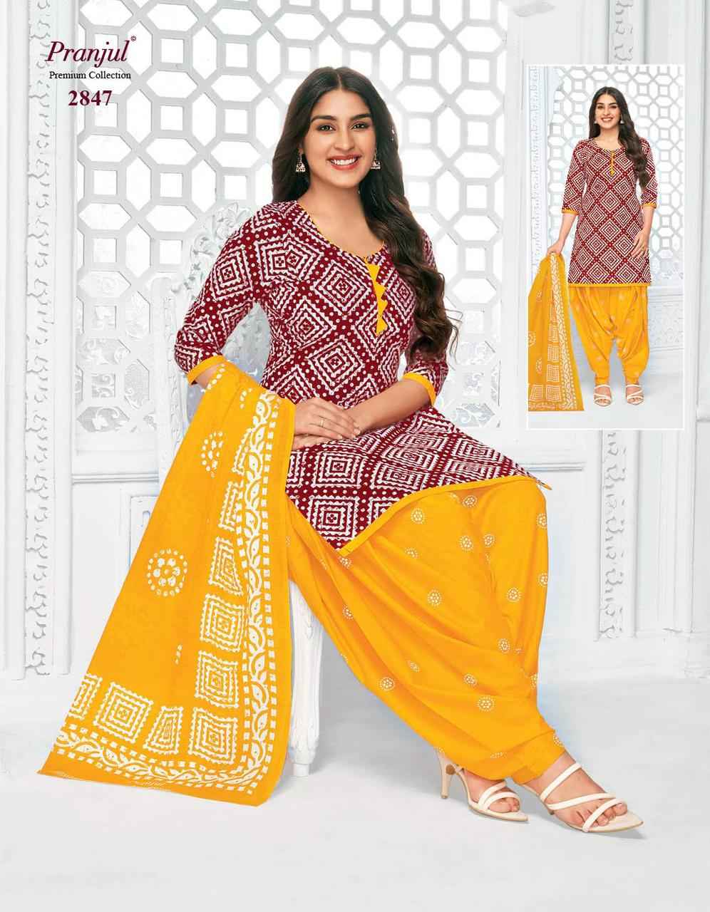 Pranjul Priyanshi Vol 28 Cotton Dress Material 36 pcs Catalogue