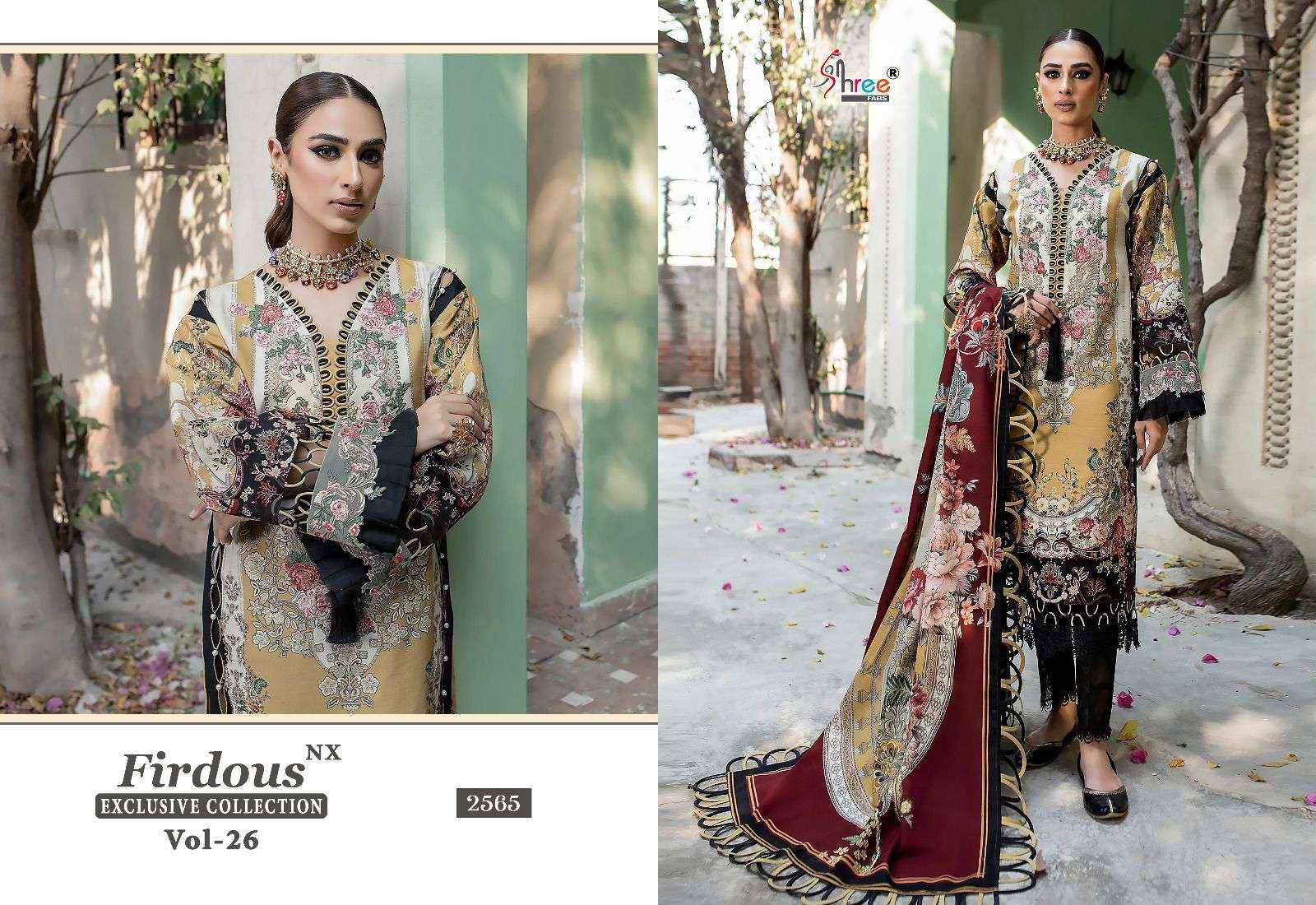 Shree Fabs Firdous Exclusive Collection Vol 26 Nx Cotton Dress Material 6 pcs Catalogue