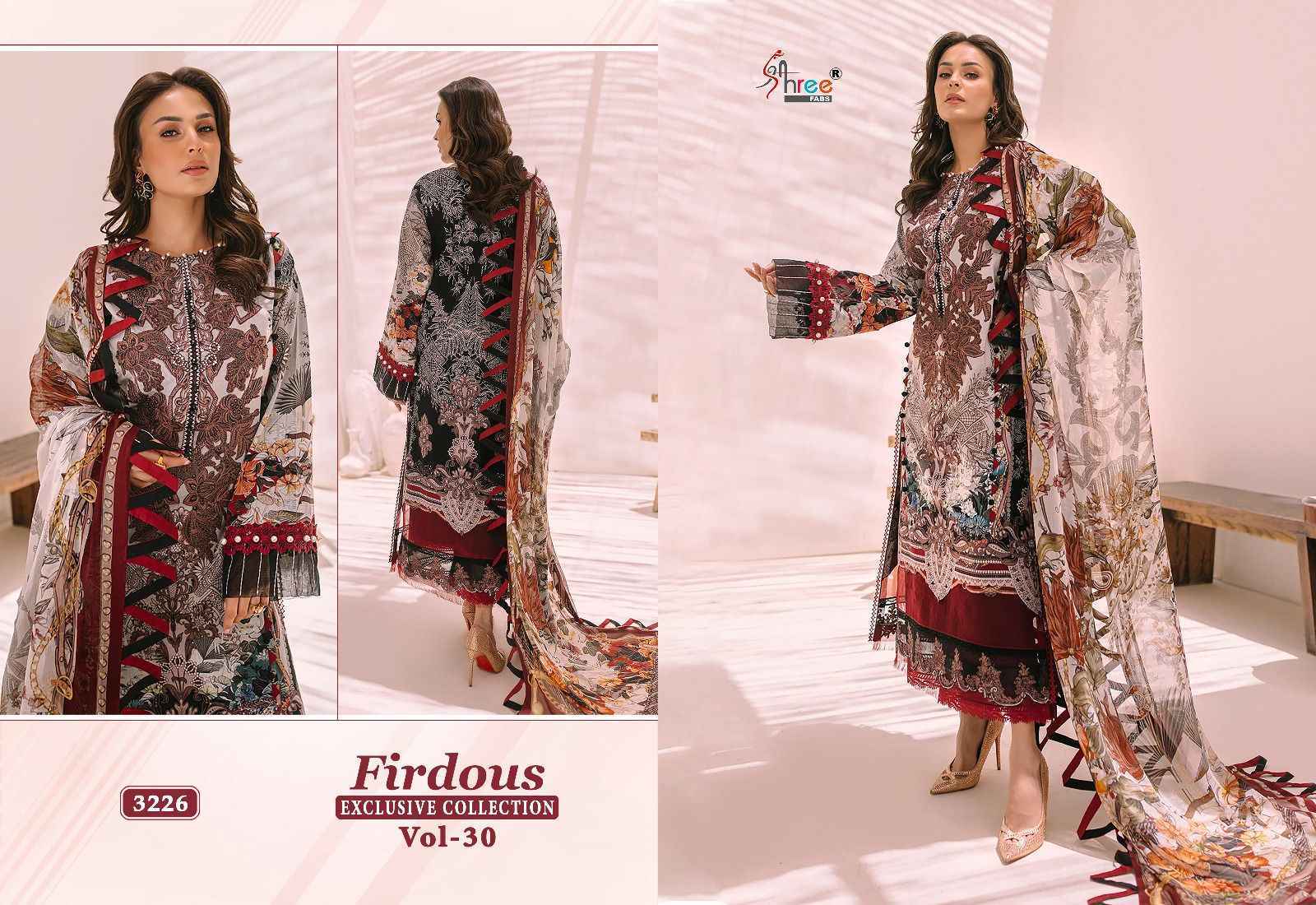 Shree Fabs Firdous Exclusive Collection Vol 30 Cotton Dress Material 8 pcs Catalogue