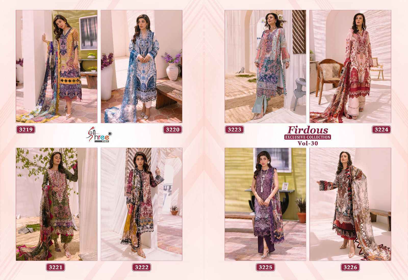Shree Fabs Firdous Exclusive Collection Vol 30 Cotton Dress Material 8 pcs Catalogue