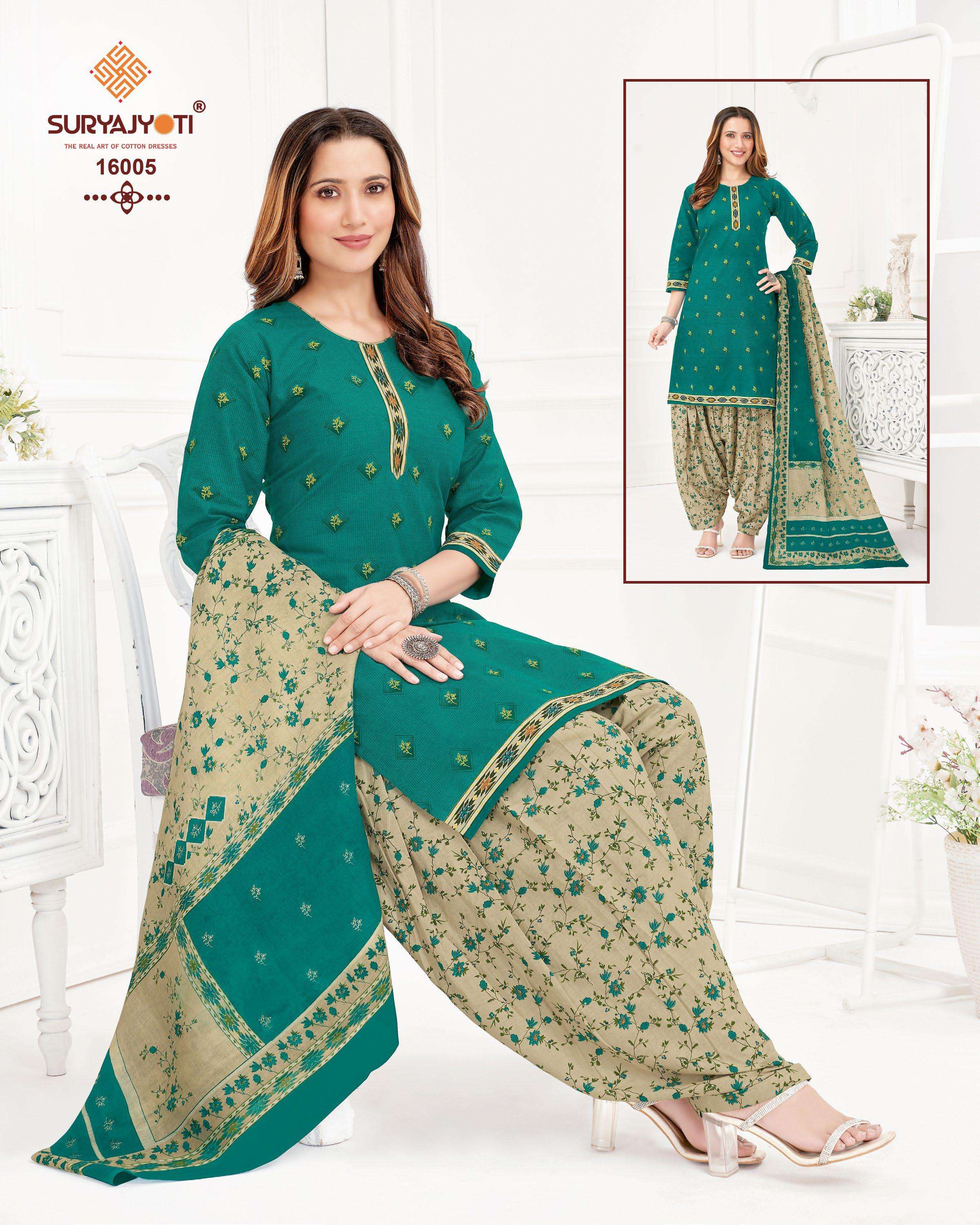 Suryajyoti Sui Dhaga Vol 16 Readymade Cotton Dress Wholesale