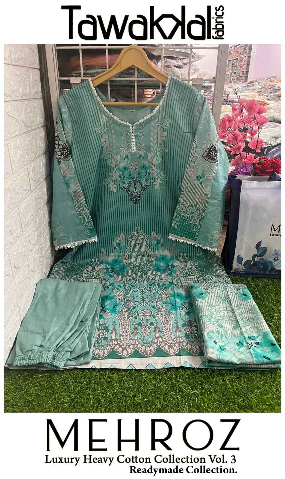 Tawakkal Mehroz Vol 3 Readymade Lawn Cotton Dress 10 pcs Catalogue