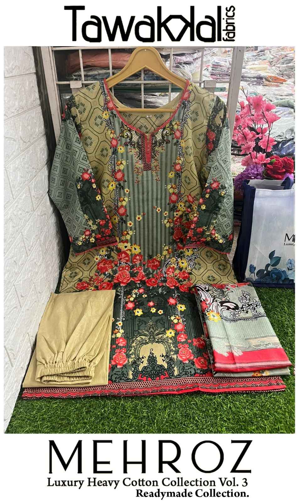 Tawakkal Mehroz Vol 3 Readymade Lawn Cotton Dress 10 pcs Catalogue