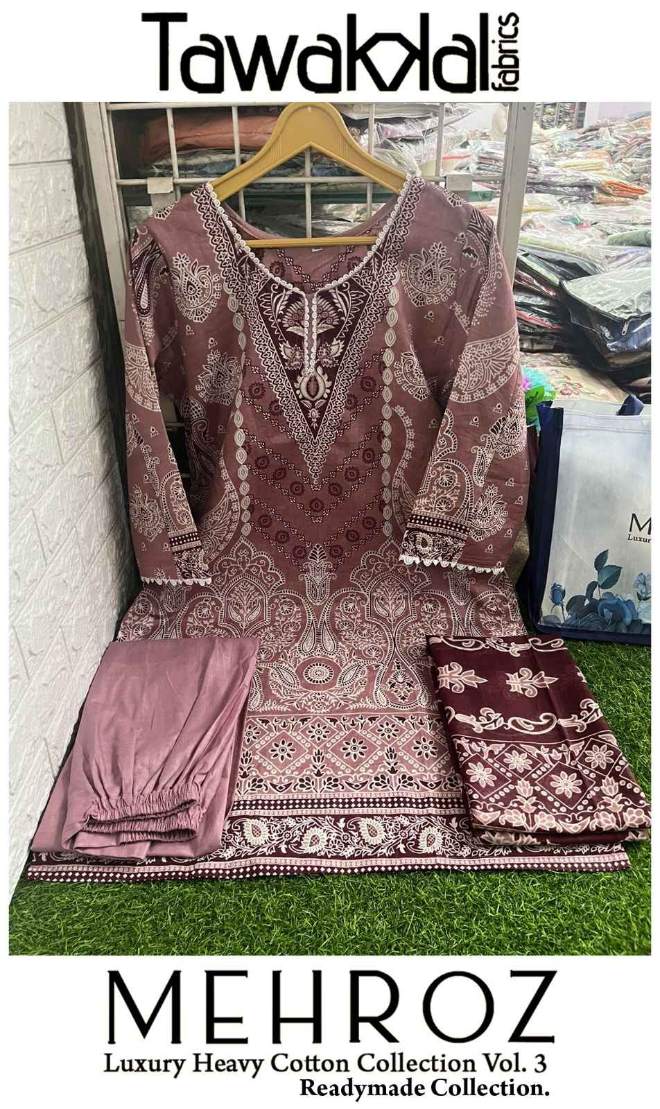 Tawakkal Mehroz Vol 3 Readymade Lawn Cotton Dress 10 pcs Catalogue