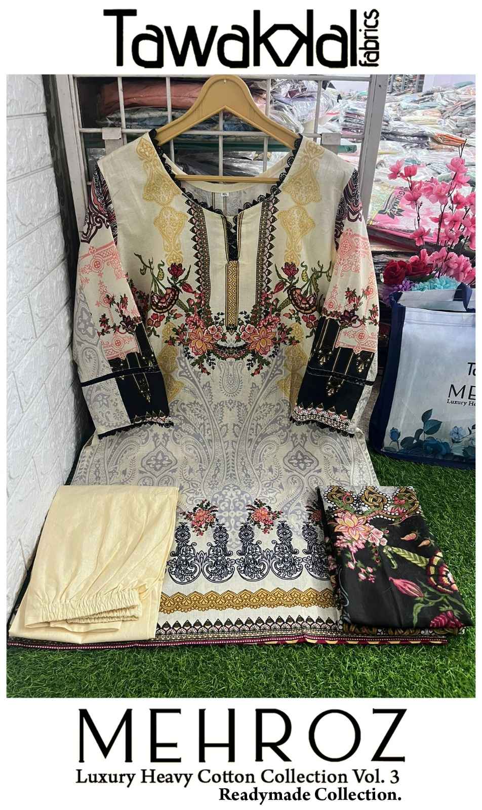 Tawakkal Mehroz Vol 3 Readymade Lawn Cotton Dress 10 pcs Catalogue