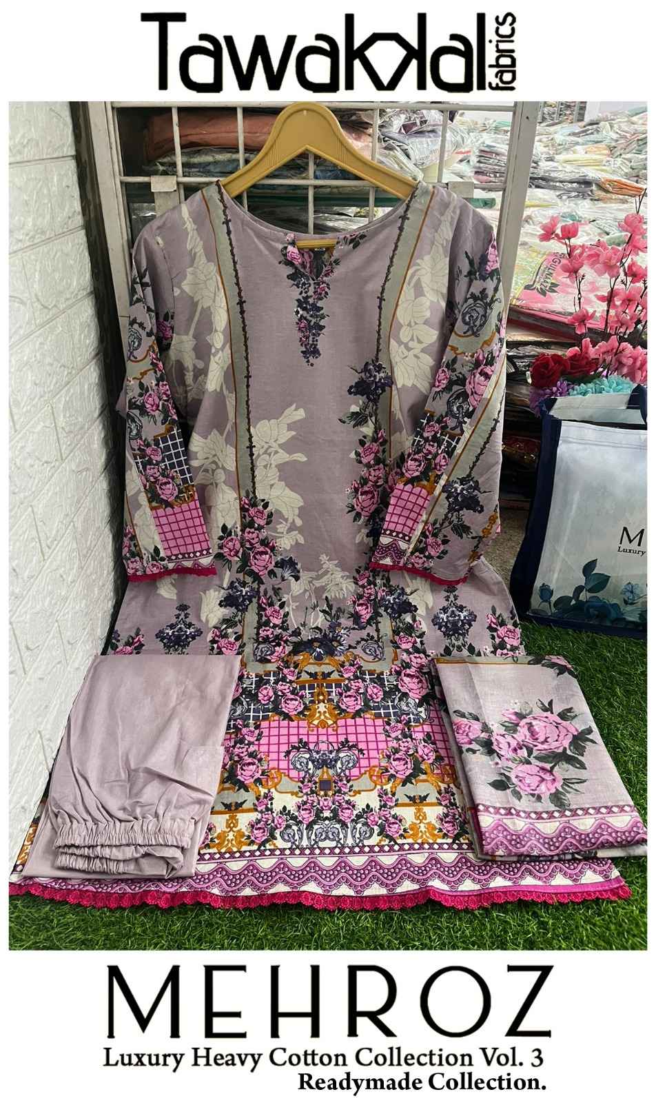 Tawakkal Mehroz Vol 3 Readymade Lawn Cotton Dress 10 pcs Catalogue