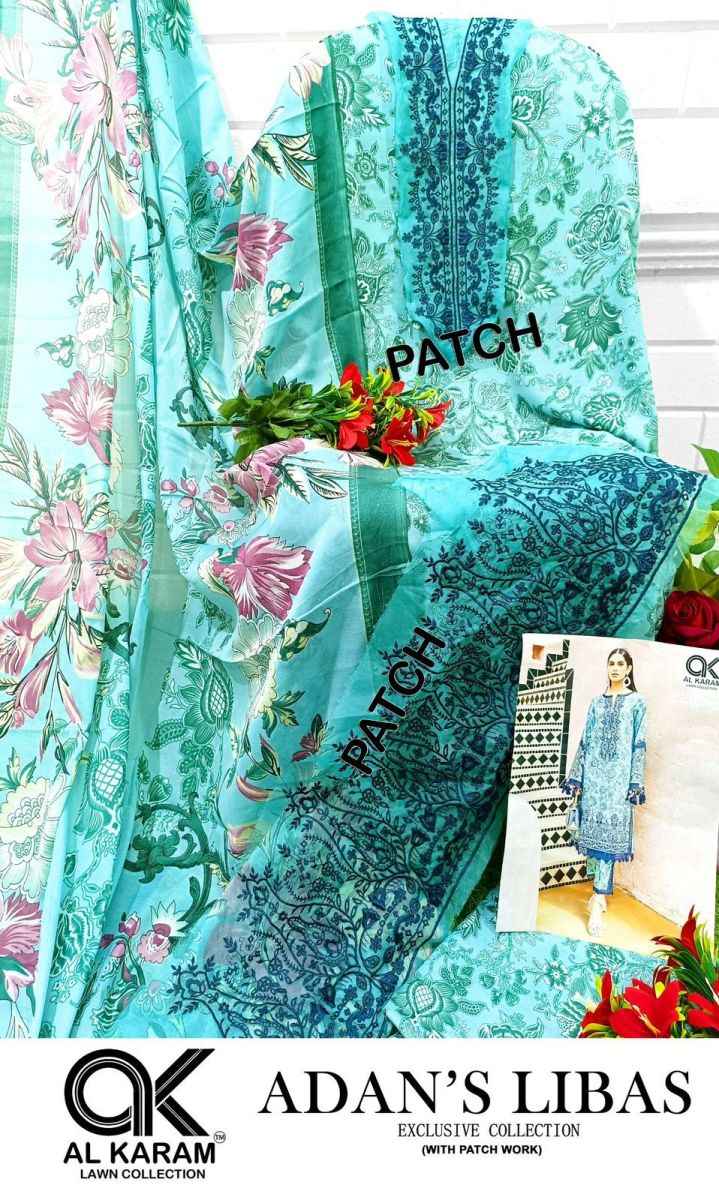 Al Karam Adans Libas Soft Cotton Dress Material 6 pcs Catalogue