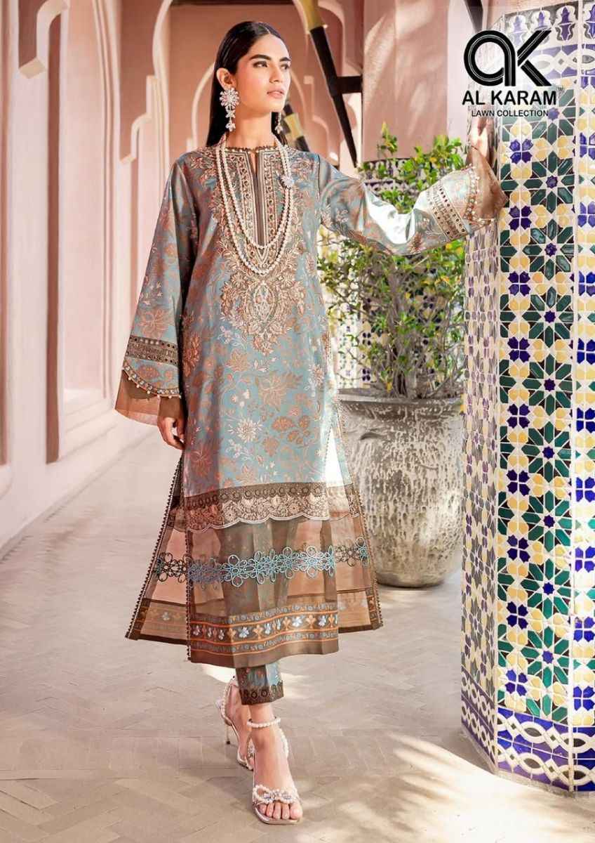 Al Karam Adans Libas Soft Cotton Dress Material 6 pcs Catalogue