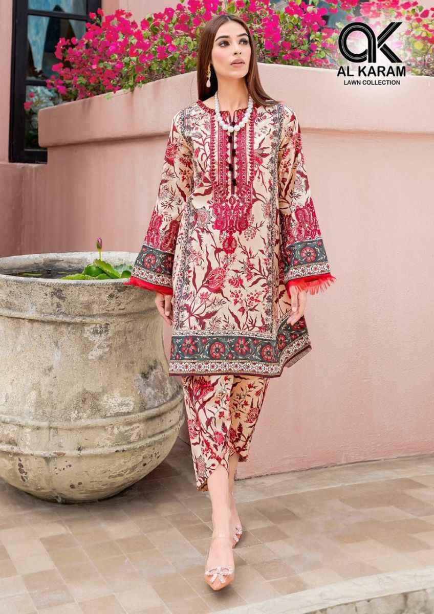 Al Karam Adans Libas Soft Cotton Dress Material 6 pcs Catalogue