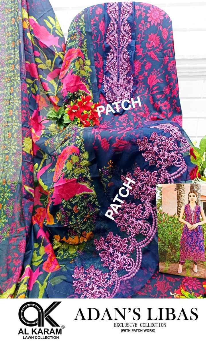 Al Karam Adans Libas Soft Cotton Dress Material 6 pcs Catalogue