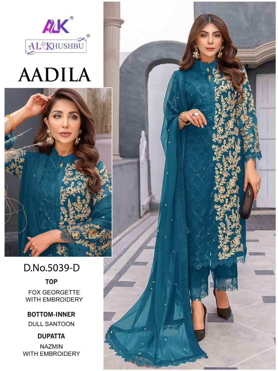 AL Khushbu Aadila Georgette Dress Material Online Suits Wholesaler