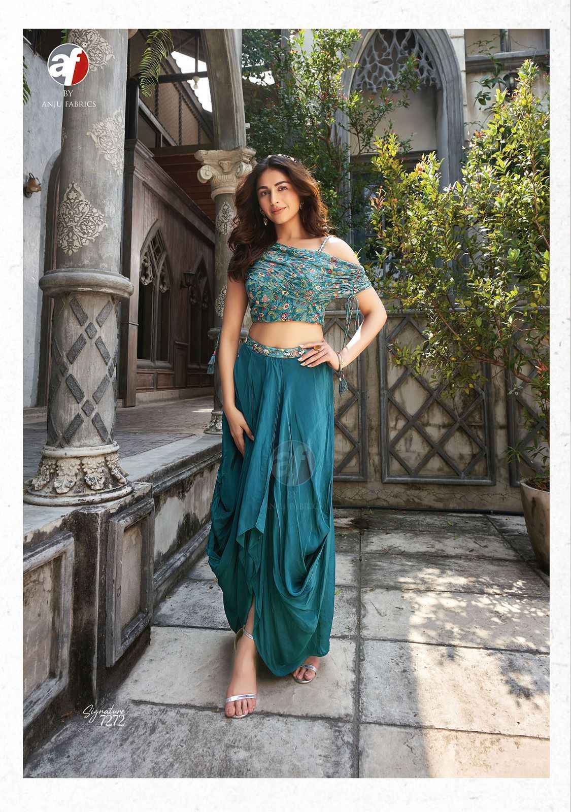 Anju Fabrics Signature Party Wear Georgette Top Bottom Online Fashion Store