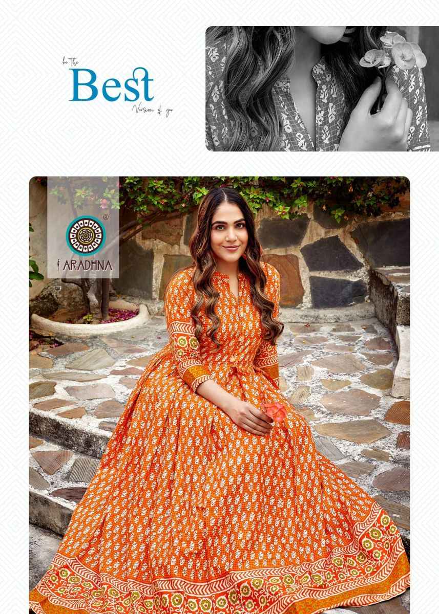 Aradhna Fashion Fire Vol 2 Rayon Long Gown 12 pcs Catalogue