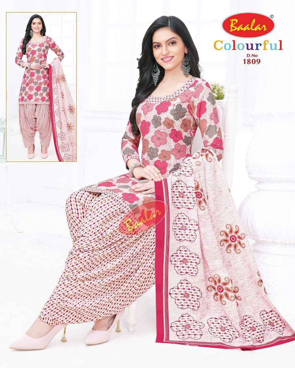 Baalar Colourful Vol 18 Cotton Dress Material Online Wholesaler