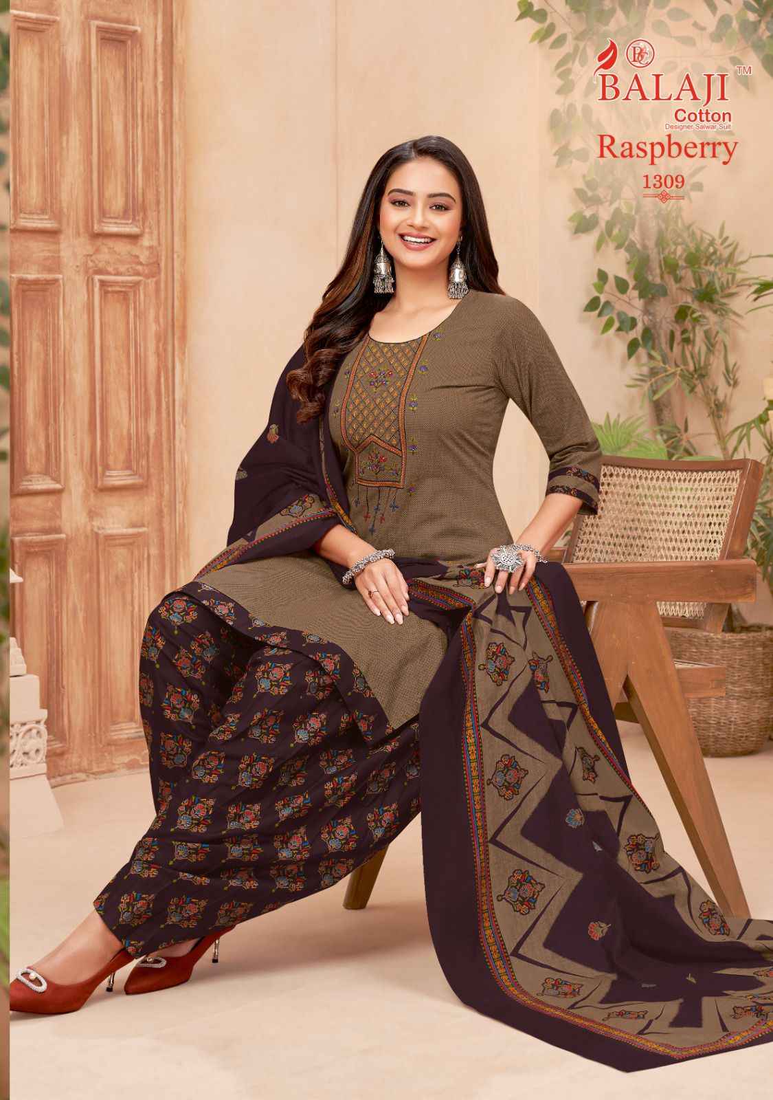 Balaji Cotton Raspberry Vol 13 Cotton Dress Material Online