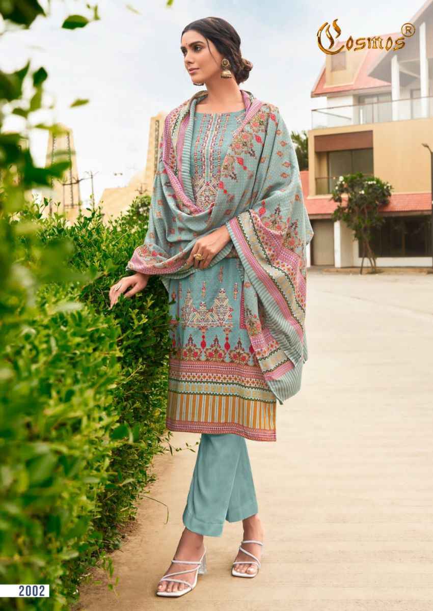 Cosmos Noor Embroidered Vol 2 Lawn Dress Material 8 pcs Catalogue