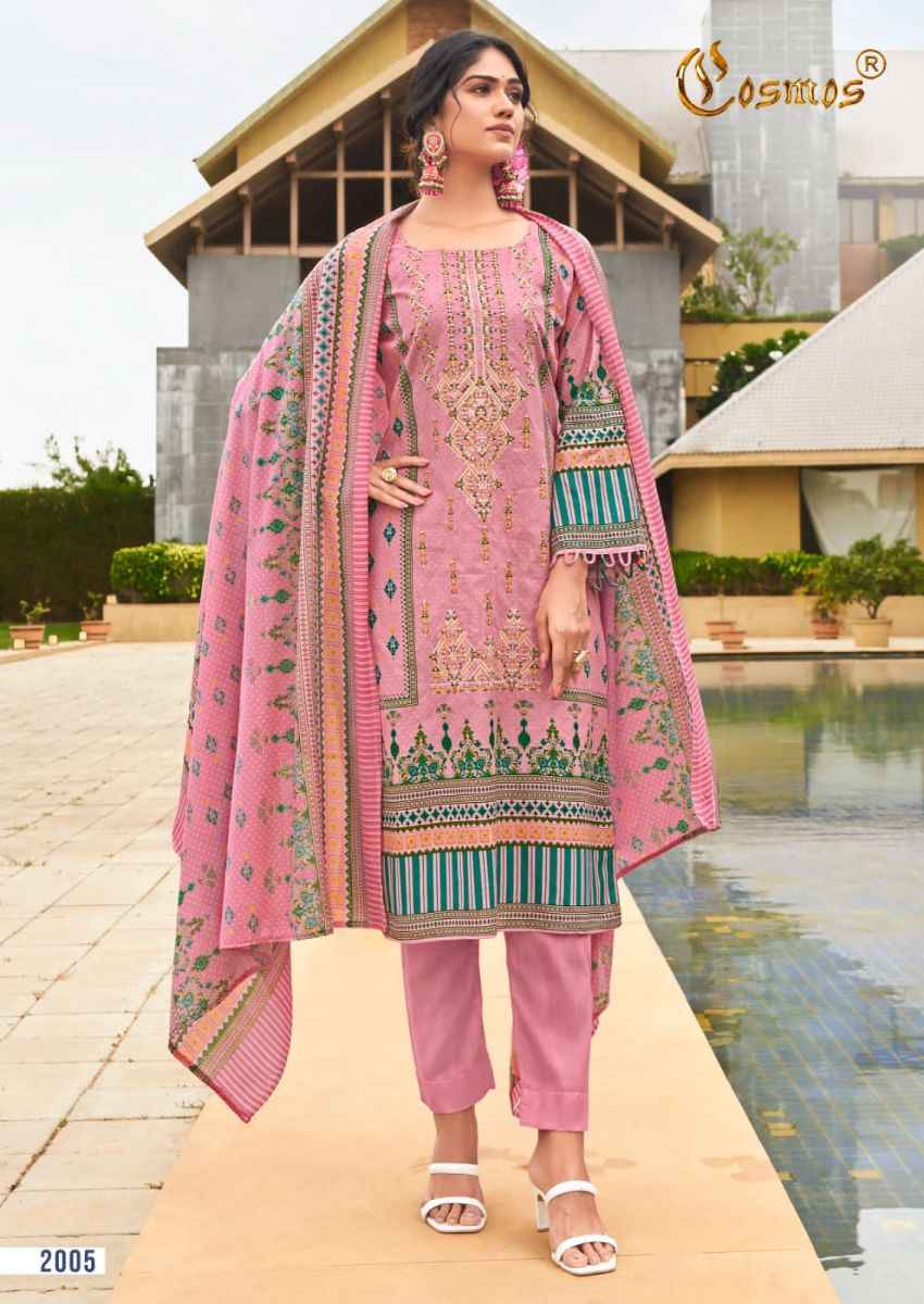Cosmos Noor Embroidered Vol 2 Lawn Dress Material 8 pcs Catalogue