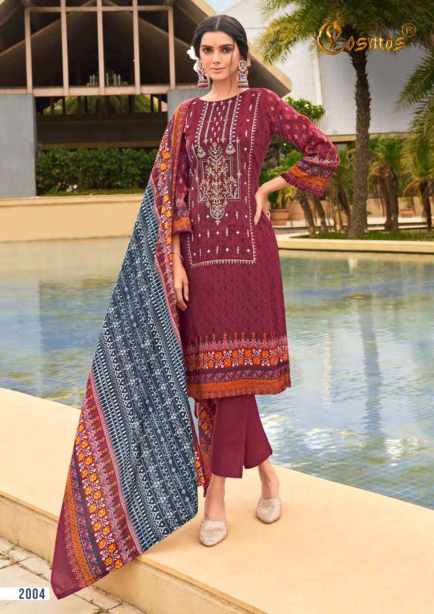 Cosmos Noor Embroidered Vol 2 Lawn Dress Material 8 pcs Catalogue