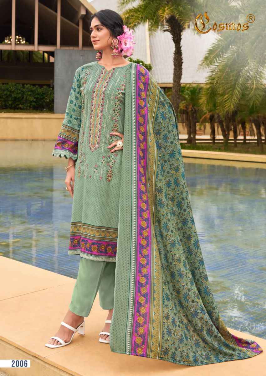 Cosmos Noor Embroidered Vol 2 Lawn Dress Material 8 pcs Catalogue