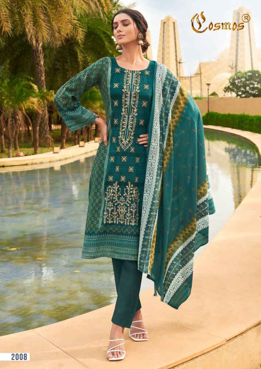 Cosmos Noor Embroidered Vol 2 Lawn Dress Material 8 pcs Catalogue